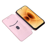 For Xiaomi 17 Case Carbon Fiber Texture Drop-Proof PU Leather Phone Cover