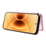 For Xiaomi 17 Case Carbon Fiber Texture Drop-Proof PU Leather Phone Cover