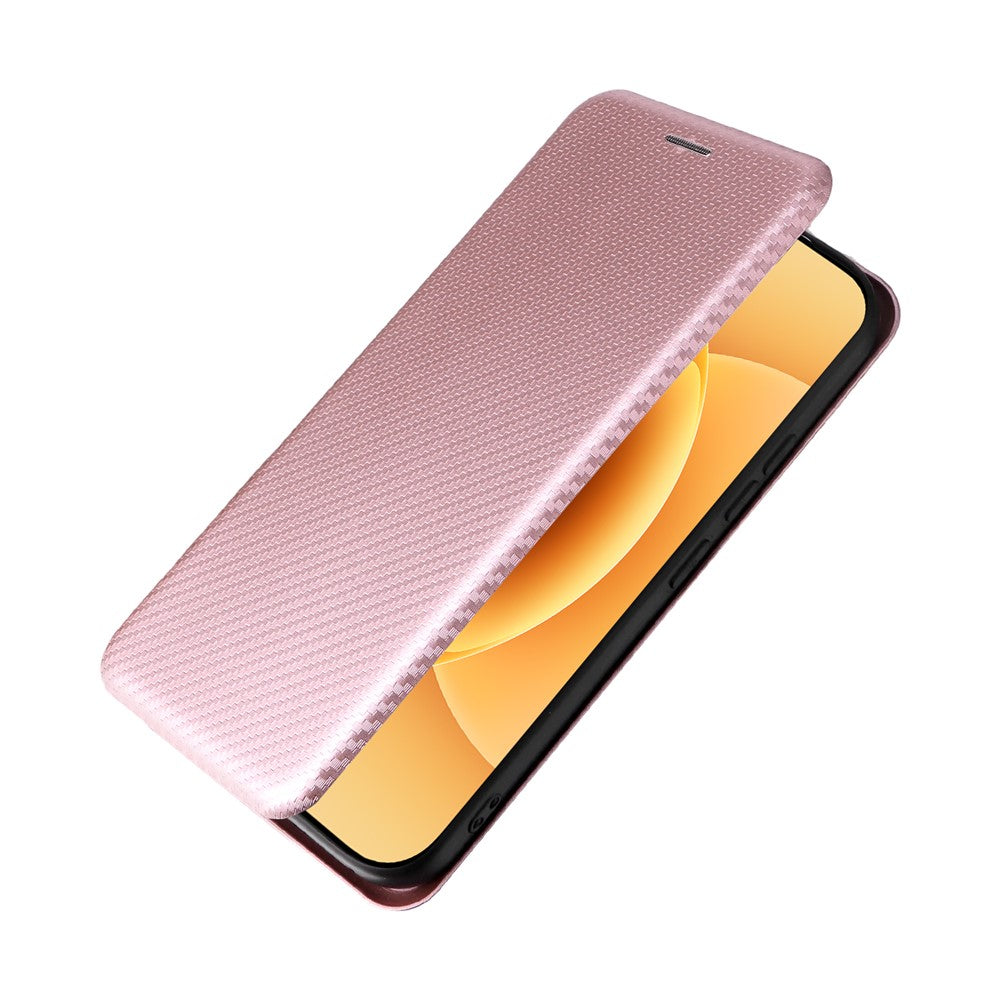 For Xiaomi 17 Case Carbon Fiber Texture Drop-Proof PU Leather Phone Cover