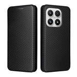 For Xiaomi 17 Case Carbon Fiber Texture Drop-Proof PU Leather Phone Cover