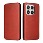 For Xiaomi 17 Case Carbon Fiber Texture Drop-Proof PU Leather Phone Cover