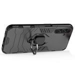 Samsung Galaxy A14 5G / A14 4G Armor Stötsäker Hårt PC Mjukt TPU Ringhållare Stativ mobilskal Skyddande Skal