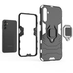 Samsung Galaxy A14 5G / A14 4G Armor Stötsäker Hårt PC Mjukt TPU Ringhållare Stativ mobilskal Skyddande Skal