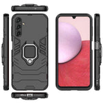 Samsung Galaxy A14 5G / A14 4G Armor Stötsäker Hårt PC Mjukt TPU Ringhållare Stativ mobilskal Skyddande Skal