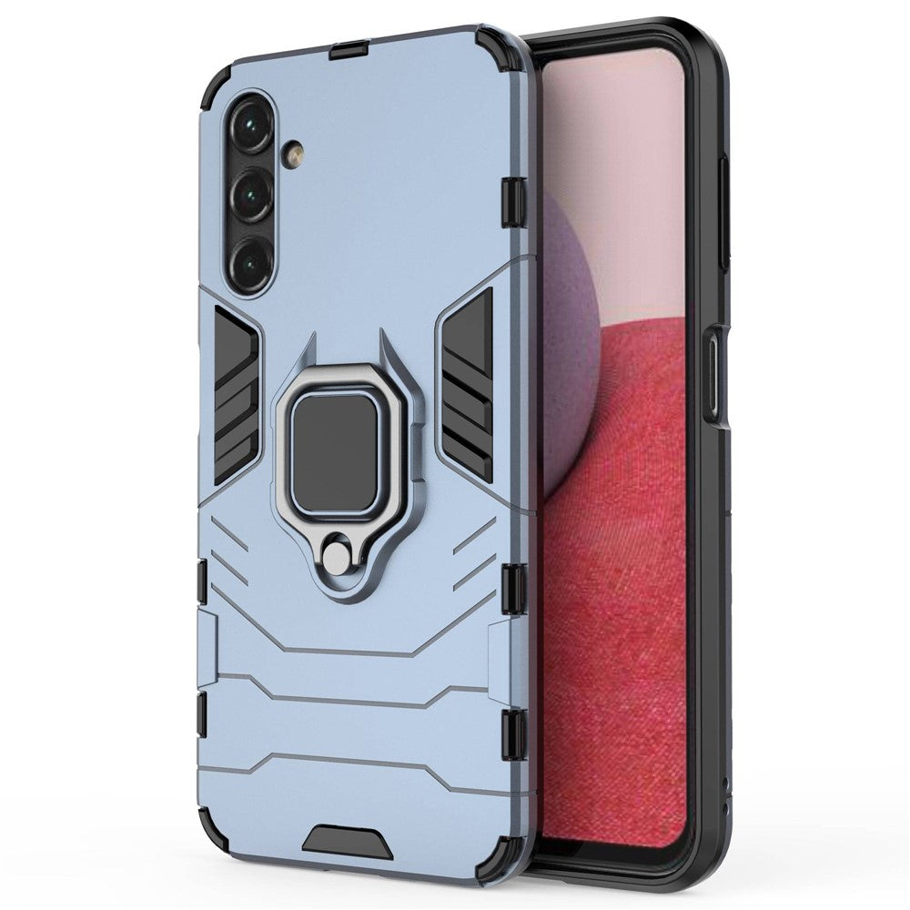 Samsung Galaxy A14 5G / A14 4G Armor Stötsäker Hårt PC Mjukt TPU Ringhållare Stativ mobilskal Skyddande Skal