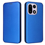 OnePlus 15 5G-skal, kolfiberstruktur, fallsäkert PU-läder, mobilskal
