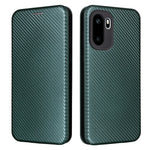OnePlus 15R 5G / Ace 6T 5G / Ace 6 5G skal kolfiberstruktur fallsäkert PU-läder mobilskal