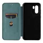 OnePlus 15R 5G / Ace 6T 5G / Ace 6 5G skal kolfiberstruktur fallsäkert PU-läder mobilskal