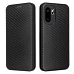 OnePlus 15R 5G / Ace 6T 5G / Ace 6 5G skal kolfiberstruktur fallsäkert PU-läder mobilskal