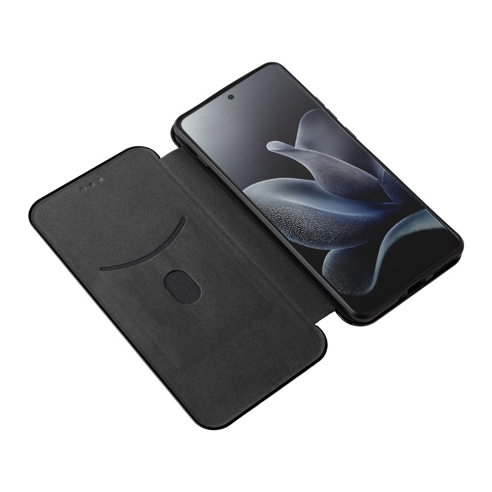 For Motorola Edge 70 5G Case Carbon Fiber Texture Drop-Proof PU Leather Phone Cover