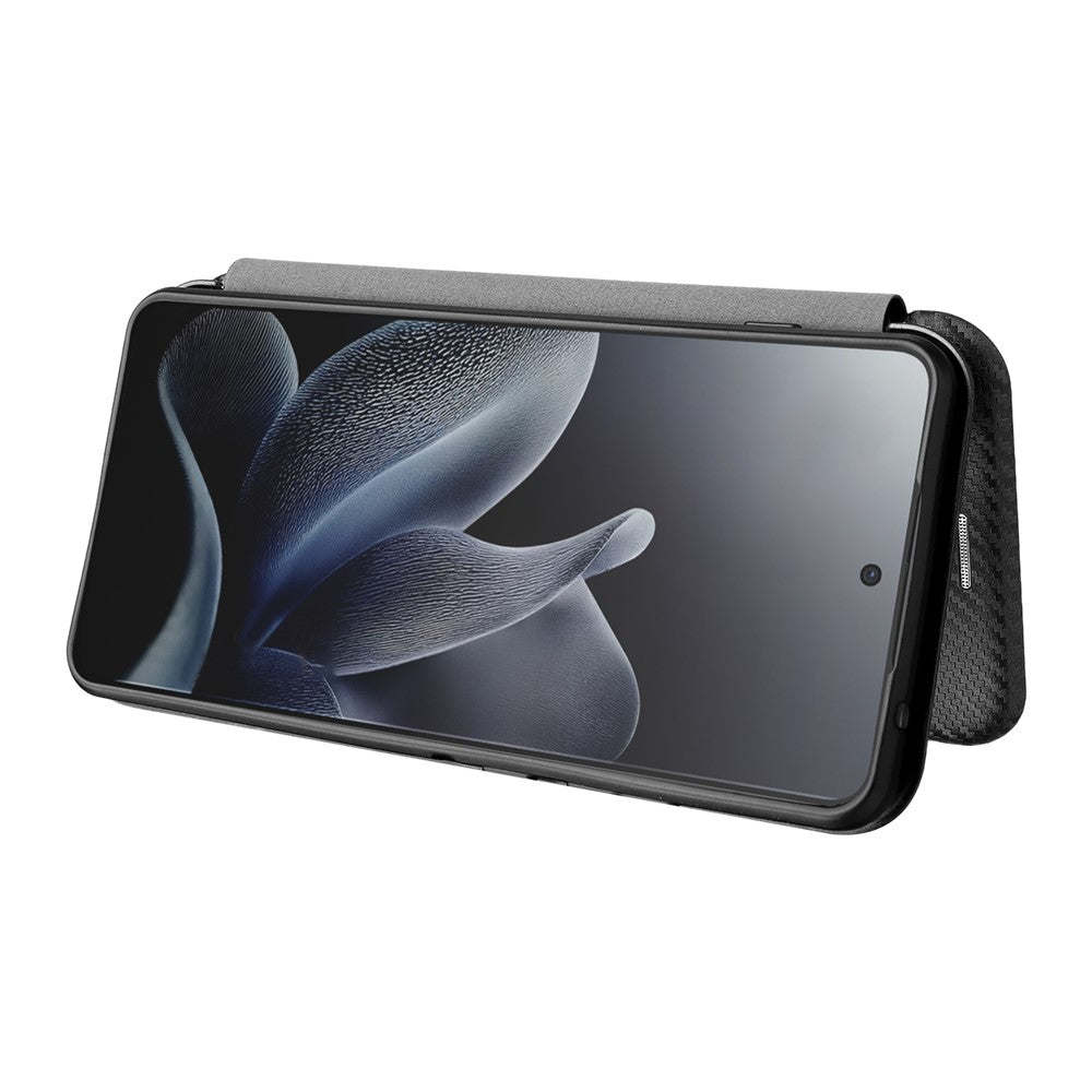 For Motorola Edge 70 5G Case Carbon Fiber Texture Drop-Proof PU Leather Phone Cover