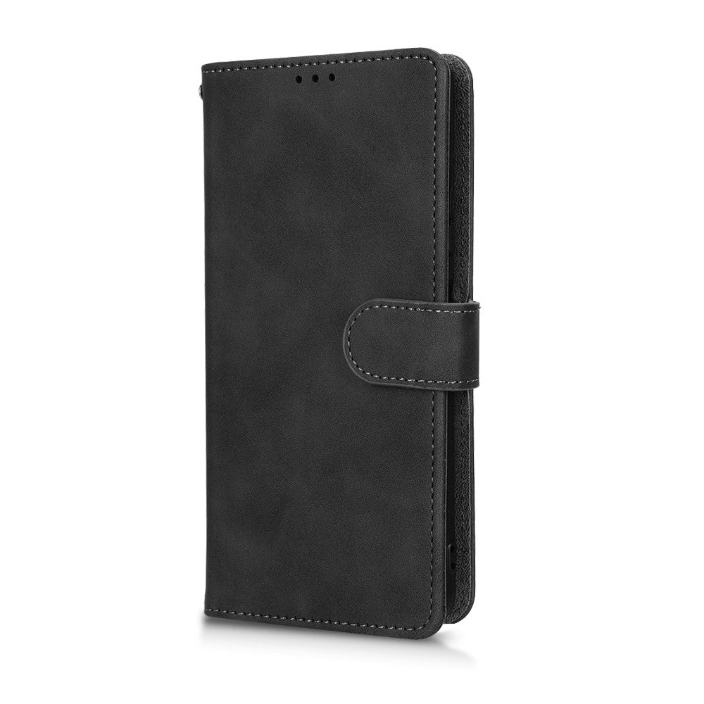 For Huawei nova Y70 4G Skin-touch Feeling Flip Phone Shell Wallet Stand Phone Case Folio PU Leather + TPU Cover