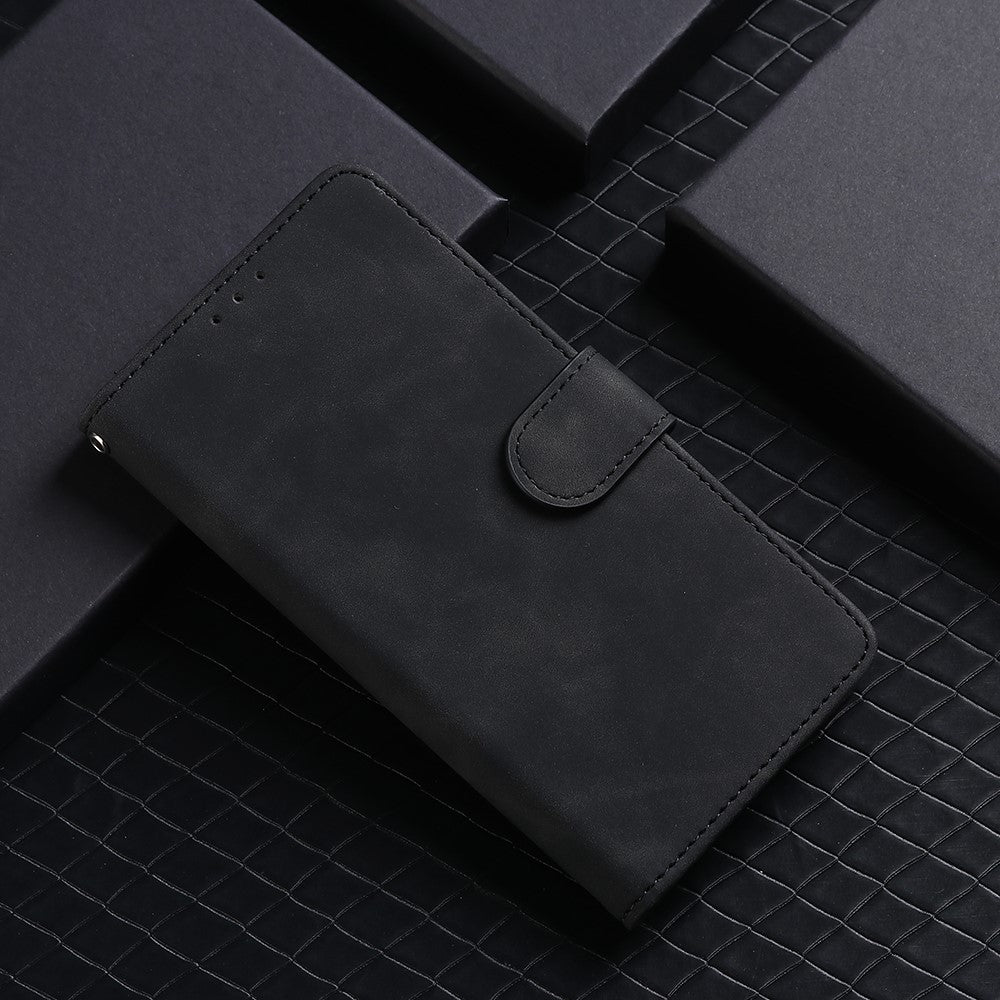 For Huawei nova Y70 4G Skin-touch Feeling Flip Phone Shell Wallet Stand Phone Case Folio PU Leather + TPU Cover