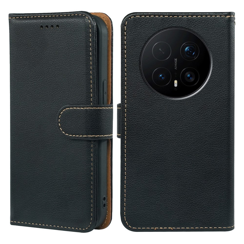 For Honor Magic8 Pro 5G Case RFID Blocking Wallet Litchi Texture Leather Phone Cover Magnetic Clasp