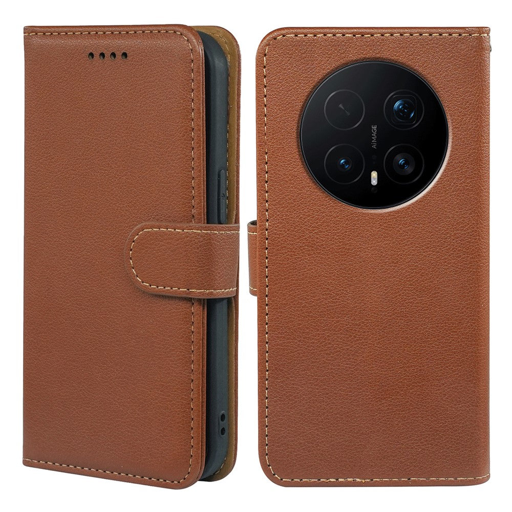 For Honor Magic8 Pro 5G Case RFID Blocking Wallet Litchi Texture Leather Phone Cover Magnetic Clasp