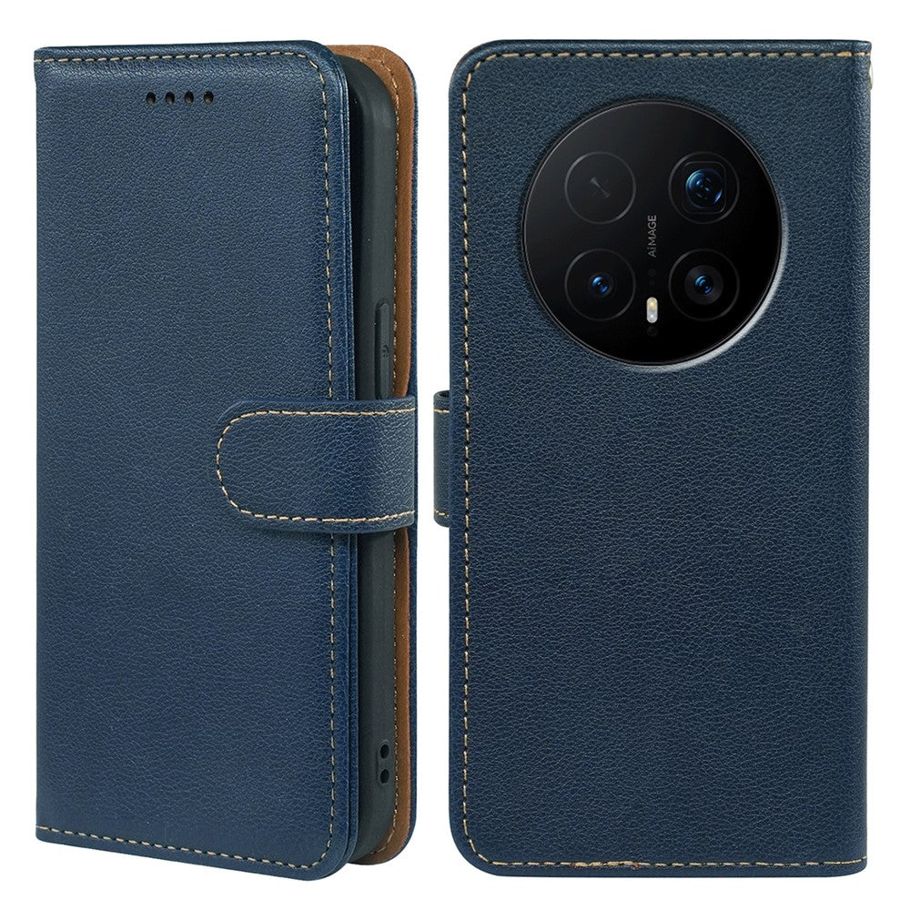 For Honor Magic8 Pro 5G Case RFID Blocking Wallet Litchi Texture Leather Phone Cover Magnetic Clasp