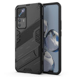 For Xiaomi 12T Pro 5G Anti-drop Hard PC+Soft TPU Case Shockproof Kickstand Cell Phone Cover