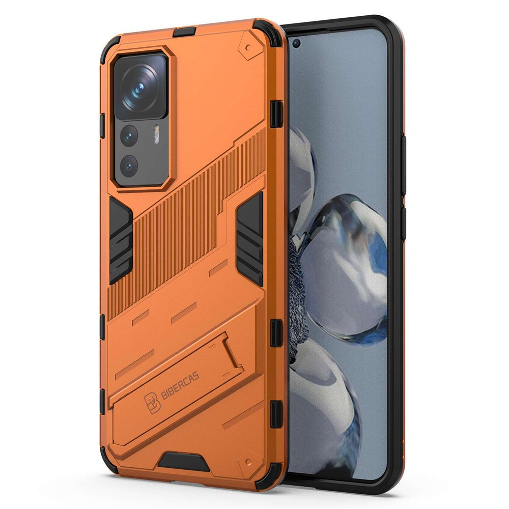 For Xiaomi 12T Pro 5G Anti-drop Hard PC+Soft TPU Case Shockproof Kickstand Cell Phone Cover