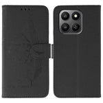 Leather Case for Honor 400 Smart 5G  /  400 Smart  /  X7d 4G  /  X7d 5G Feather Imprint PU Wallet Phone Cover