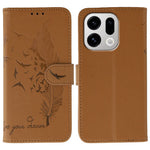 For Oppo Find X9 5G Case Feather Imprint PU Leather Wallet Phone Cover