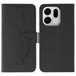 For Oppo Find X9 5G Case Feather Imprint PU Leather Wallet Phone Cover
