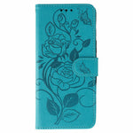 For Honor Magic8 5G Case Wallet Stand Imprinted Rose Butterfly PU Leather Phone Cover