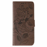For Honor Magic8 Pro 5G Case Wallet Stand Imprinted Rose Butterfly PU Leather Phone Cover