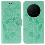 For Honor Magic8 Pro 5G Case Wallet Stand Imprinted Rose Butterfly PU Leather Phone Cover