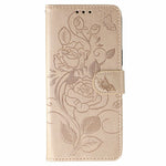 Case For Honor 400 Smart 5G  /  400 Smart  /  X7d 4G  /  X7d 5G Wallet Stand Imprinted Rose Butterfly PU Leather Phone Cover