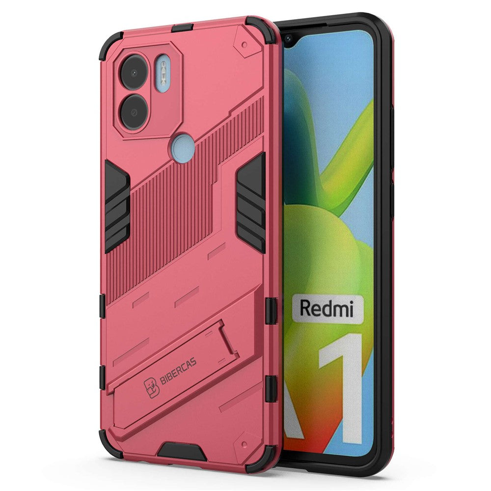 Anti-scratch Hard PC+Soft TPU Case for Xiaomi Redmi A1+ 4G / A2+ 4G / Poco C50 4G , Scratch-resistant Kickstand Cell Phone Cover