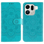 For Oppo Find X9 Pro 5G Case PU Leather Mandala Imprinted Design Wallet Phone Cover with Wrist Strap
