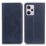 For Xiaomi Redmi Note 12 Pro 5G / Note 12 Pro Speed 5G / Poco X5 Pro 5G Shockproof Split Leather Phone Case Magnetic Auto-absorbed Cowhide Texture Flip Wallet Cover with Stand