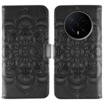 For Honor Magic8 5G Case PU Leather Mandala Imprinted Design Wallet Phone Cover with Wrist Strap
