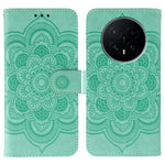 For Honor Magic8 5G Case PU Leather Mandala Imprinted Design Wallet Phone Cover with Wrist Strap