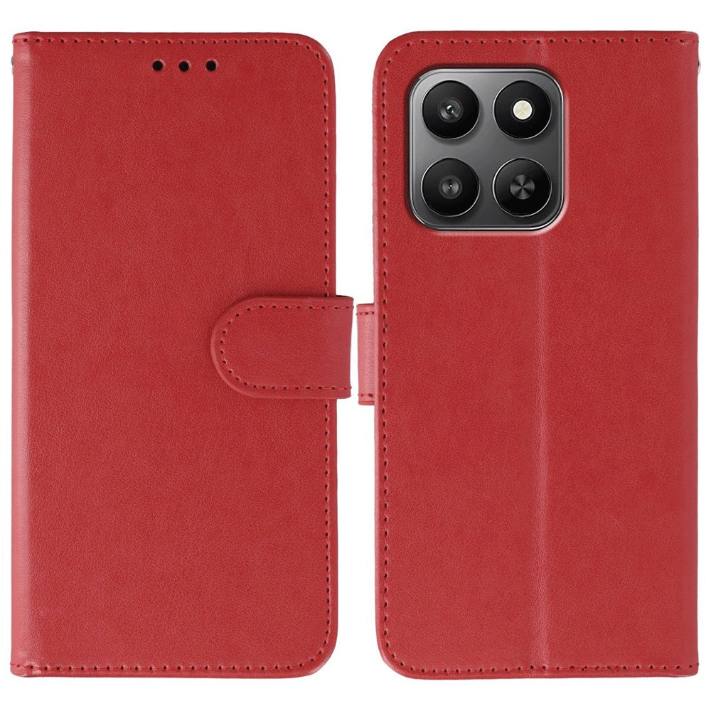Wallet Case For Honor 400 Smart 5G  /  X7d 4G  /  X7d 5G PU Leather Flip Phone Cover with Strap