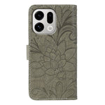 For Oppo Find X9 5G Case Lace Flowers PU Leather Flip Wallet Phone Cover