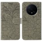 For Honor Magic8 5G Case Lace Flowers PU Leather Flip Wallet Phone Cover