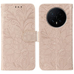 For Honor Magic8 5G Case Lace Flowers PU Leather Flip Wallet Phone Cover