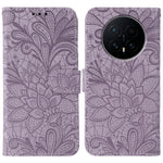 For Honor Magic8 5G Case Lace Flowers PU Leather Flip Wallet Phone Cover