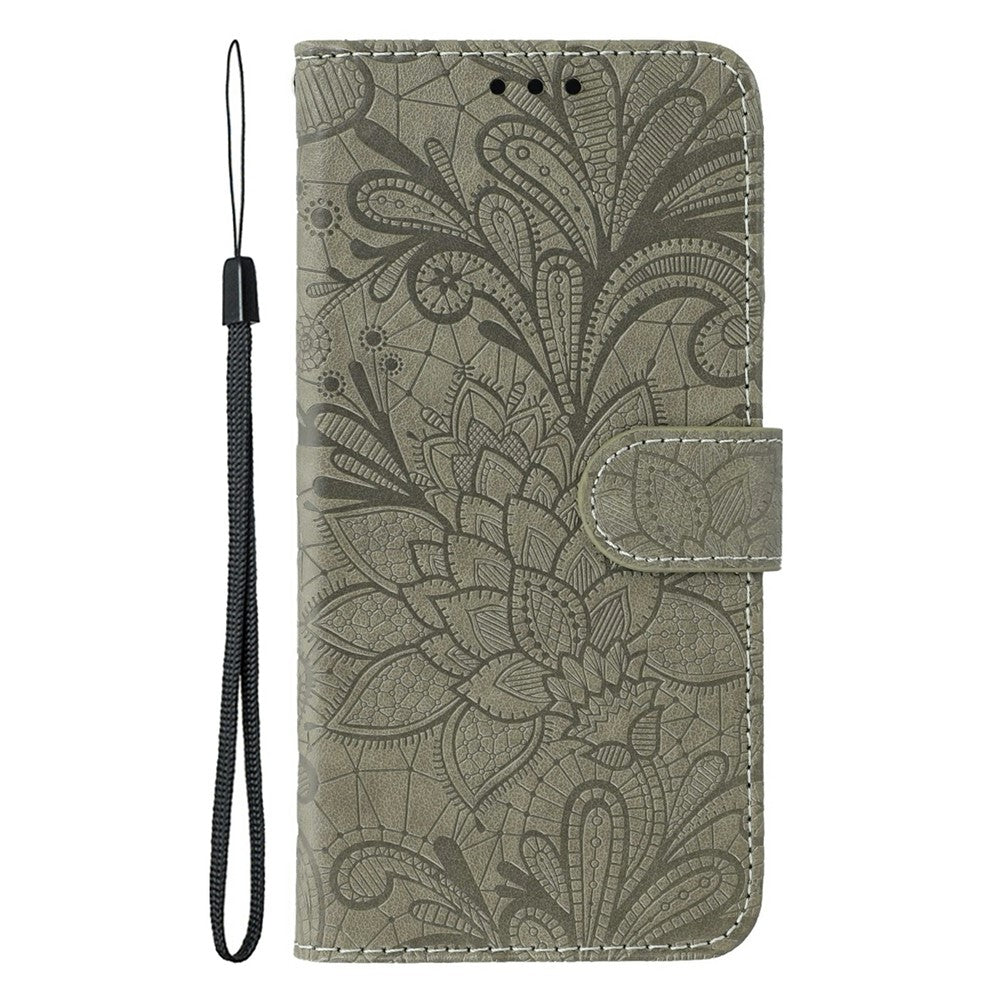 For Honor Magic8 Pro 5G Case Lace Flowers PU Leather Flip Wallet Phone Cover