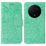 For Honor Magic8 Pro 5G Case Lace Flowers PU Leather Flip Wallet Phone Cover