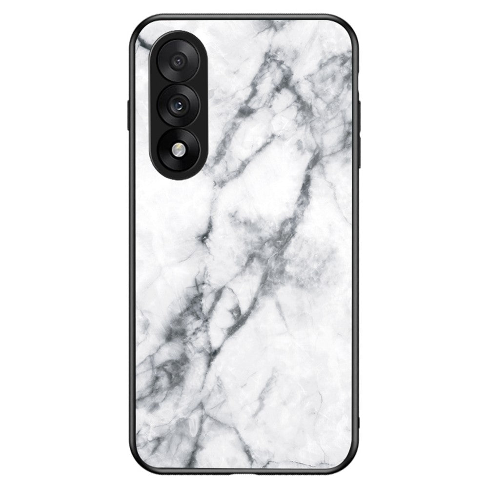 OnePlus Nord 5 5G / Ace 5 Ultra 5G-skal Marmormönster Härdat Glas + PC + TPU Skyddande mobilskal