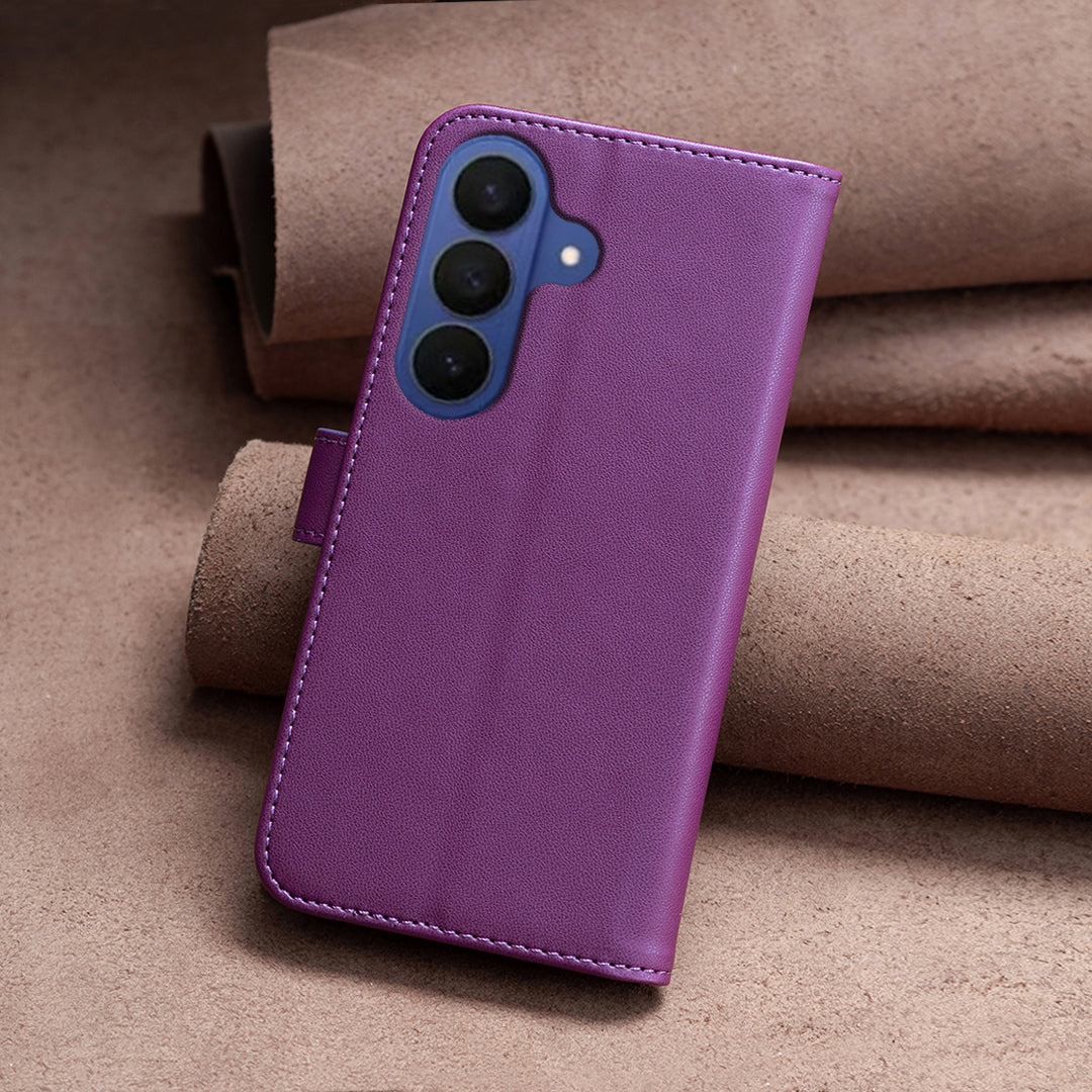 BINFEN COLOR For Samsung Galaxy A27 5G Phone Case  BF17 Wallet Folio Flip Leather Cover