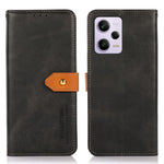 KHAZNEH For Xiaomi Redmi Note 12 Pro 5G / Note 12 Pro Speed 5G / Poco X5 Pro 5G Stand Function Cowhide Texture PU Leather Phone Case Magnetic Gold Buckle Anti-drop Cover Wallet