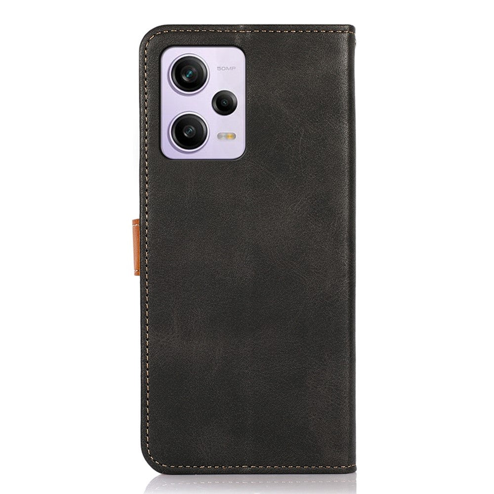 KHAZNEH For Xiaomi Redmi Note 12 Pro 5G / Note 12 Pro Speed 5G / Poco X5 Pro 5G Stand Function Cowhide Texture PU Leather Phone Case Magnetic Gold Buckle Anti-drop Cover Wallet