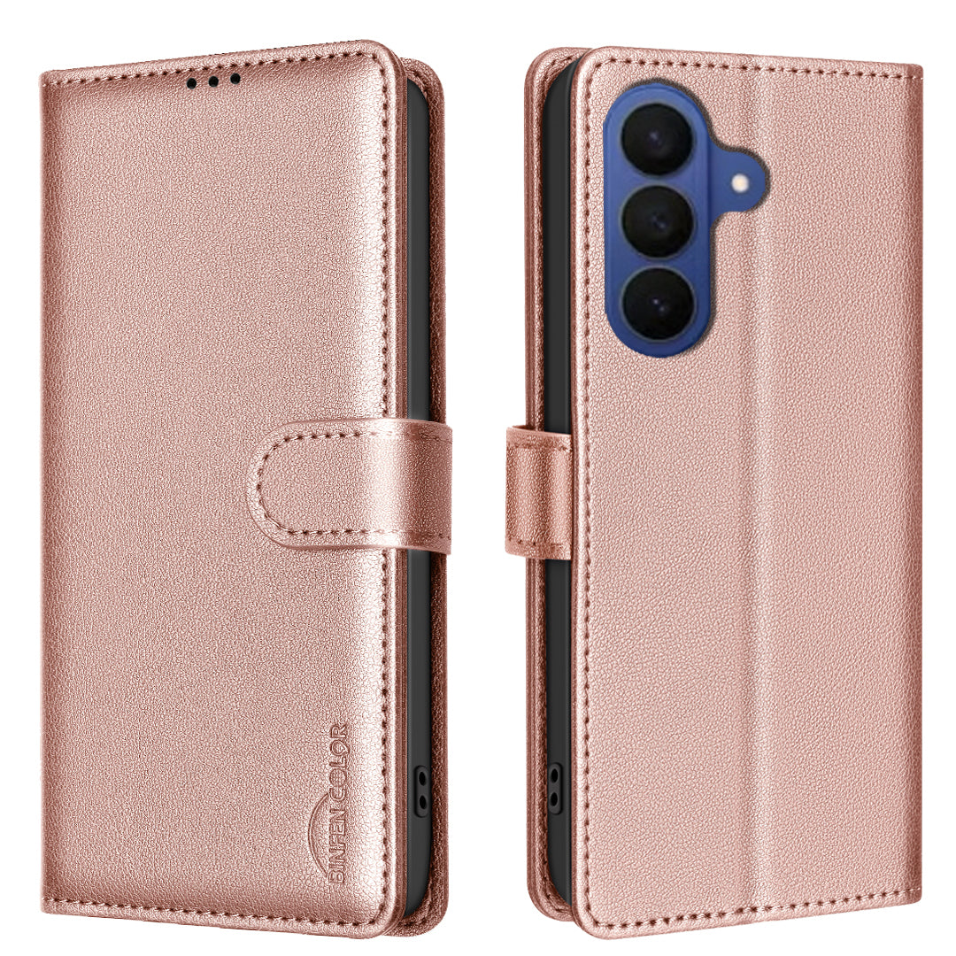 BINFEN COLOR For Samsung Galaxy A57 5G Leather Case  BF32 Wallet RFID Blocking Phone Cover