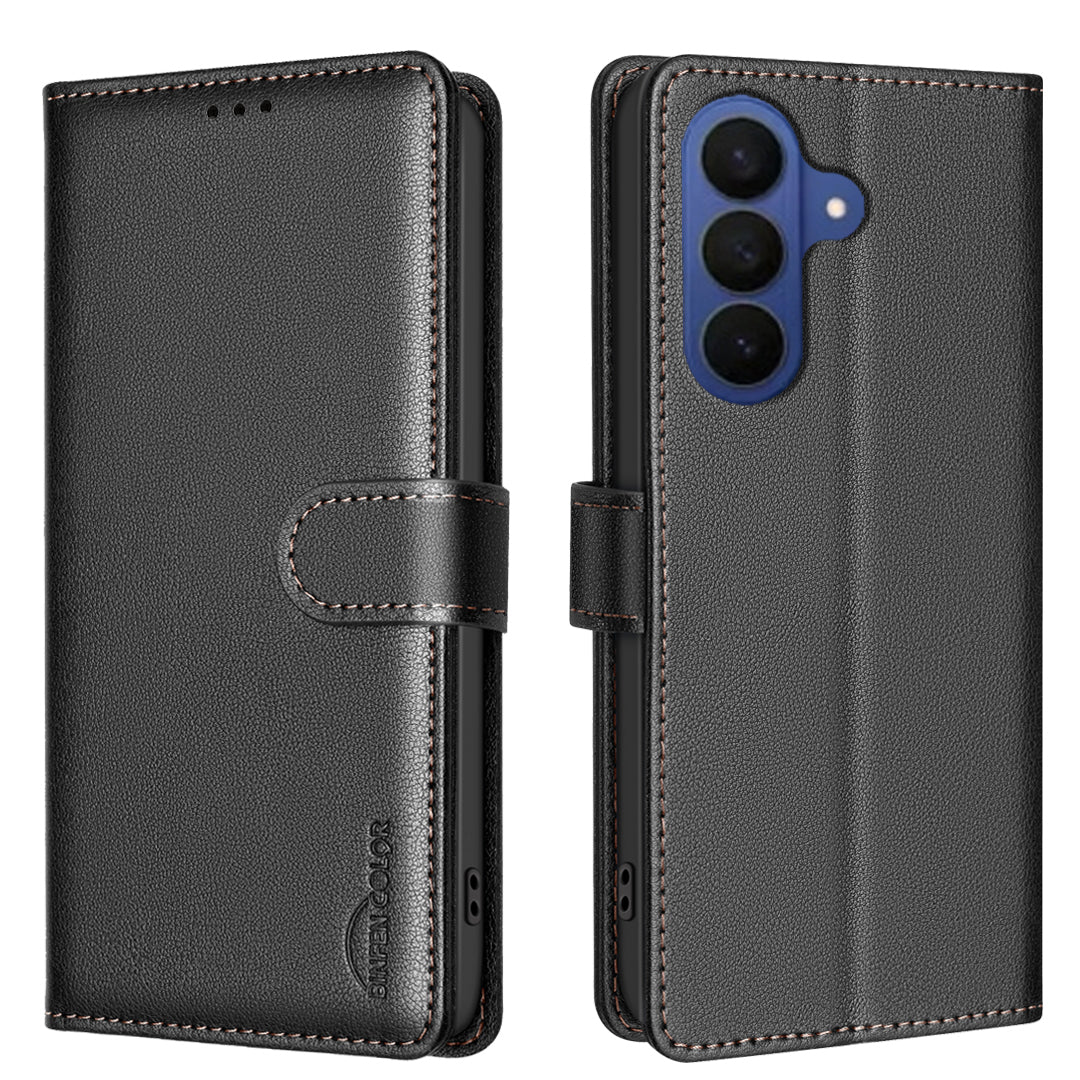 BINFEN COLOR For Samsung Galaxy A37 5G Leather Case  BF32 Wallet RFID Blocking Phone Cover
