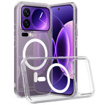 For Xiaomi 17 Pro Max Clear Phone Magnetic Case TPU+Acrylic Back Cover