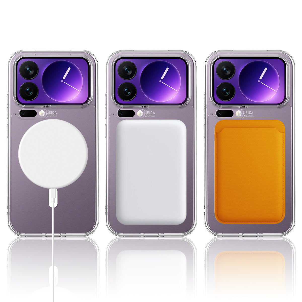 For Xiaomi 17 Pro Max Clear Phone Magnetic Case TPU+Acrylic Back Cover