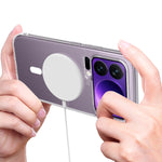 For Xiaomi 17 Pro Max Clear Phone Magnetic Case TPU+Acrylic Back Cover